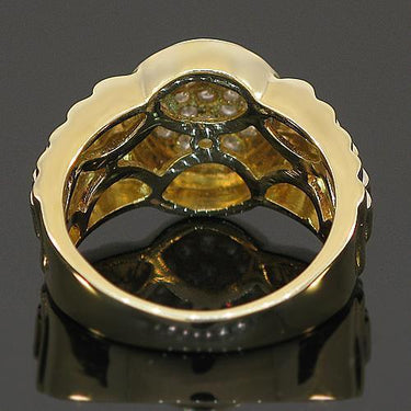 10K Yellow Gold Mens Diamond Pinky Ring 0.75 Ctw